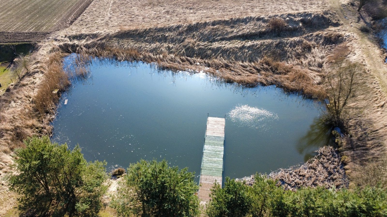 Staw z pomostem – stawy rekreacyjne w agroturystyce u Zygmunta